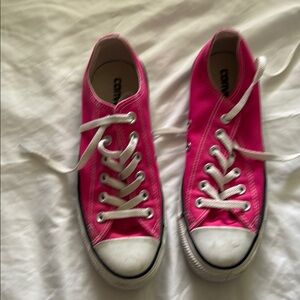 Converse Hot Pink Canvas Sneakers-Chuck Taylor